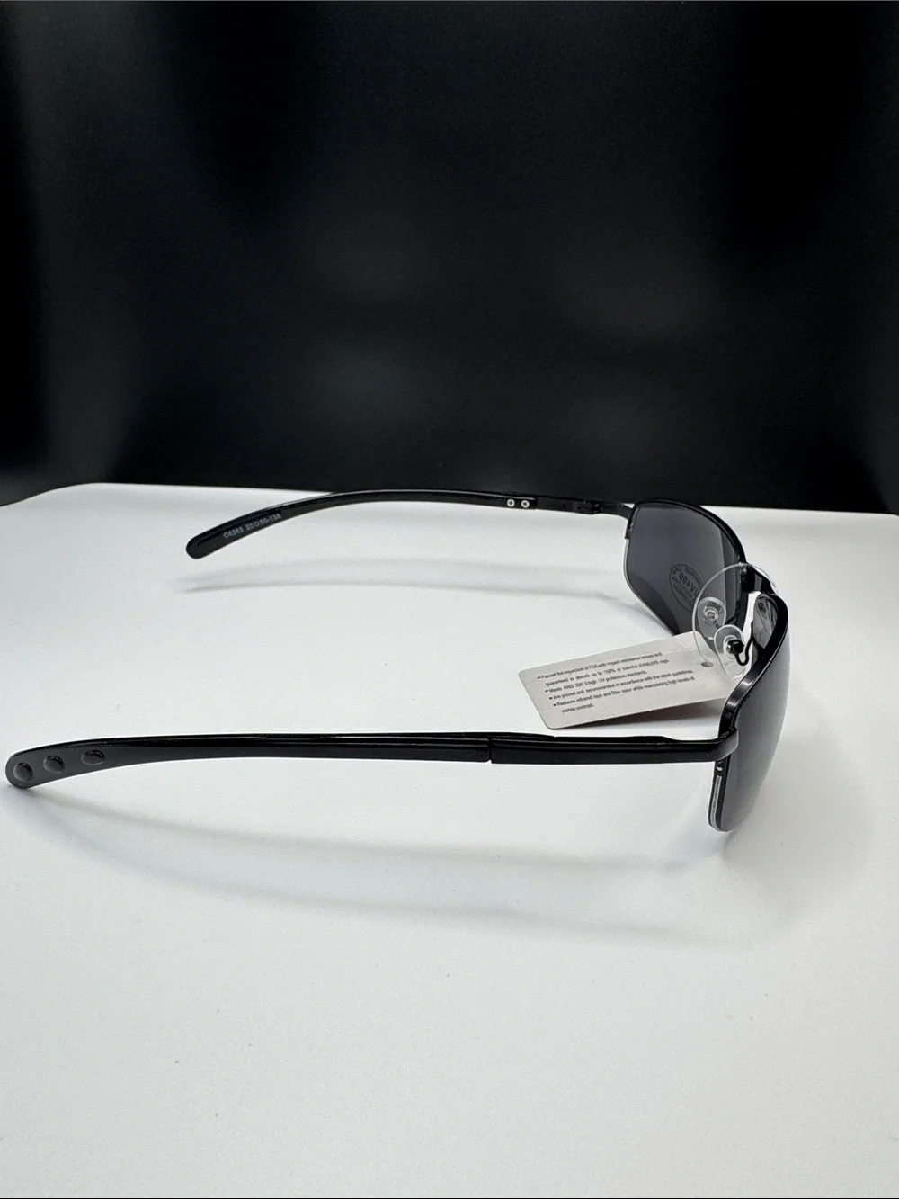 Men's Black plastic Frame Sunglasses - Sleek Lenses